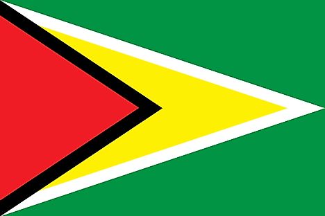 The official flag of Guyana. 