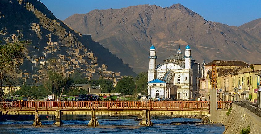 Shah-Do Shamshira Mosque in Kabul, Afghanistan.