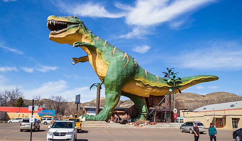Downtown Drumheller, Alberta. Image credit rybarmarekk via Shutterstock