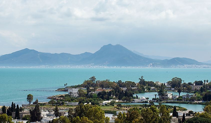 Ancient harbour, Carthage, Tunisia.