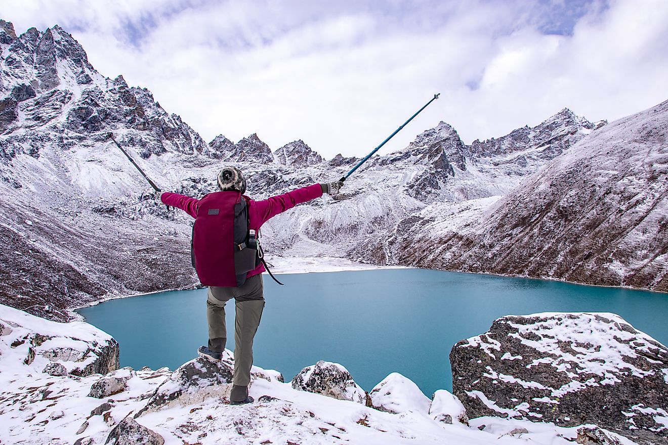 The iconic Gokyo Lake of Everest Base Camp trek, Nepal.