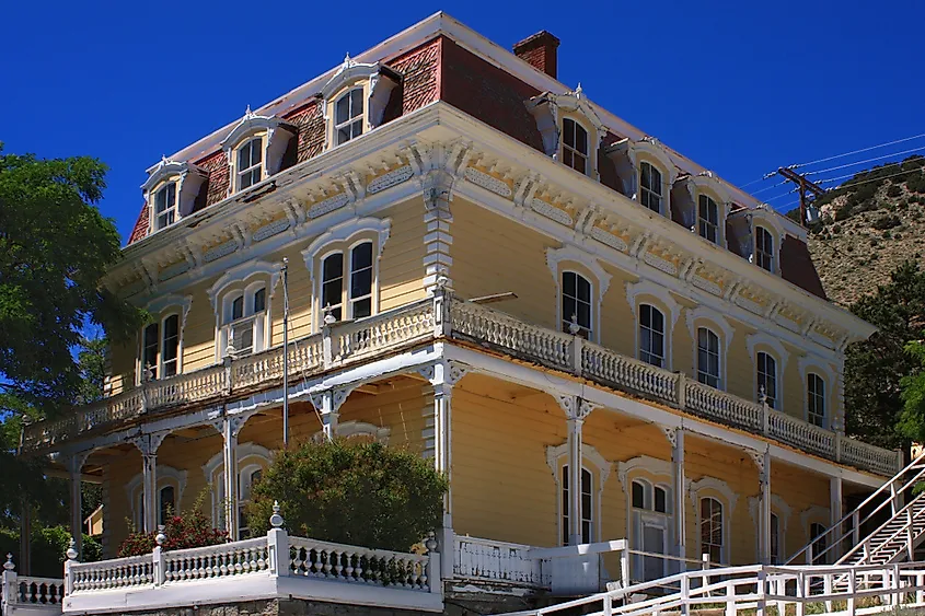Savage Mansion, the Savage Mining Company's office and mine superintendent's residence; NRHP property built in 1861