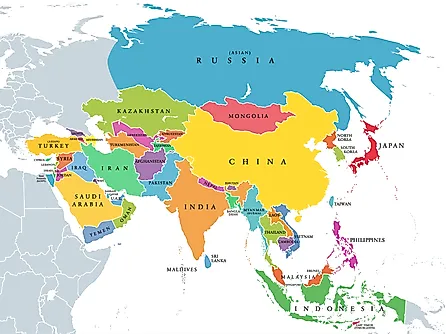 Map of Asia