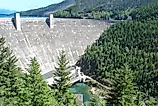 Hungry Horse Dam on Flathead River, Montana.