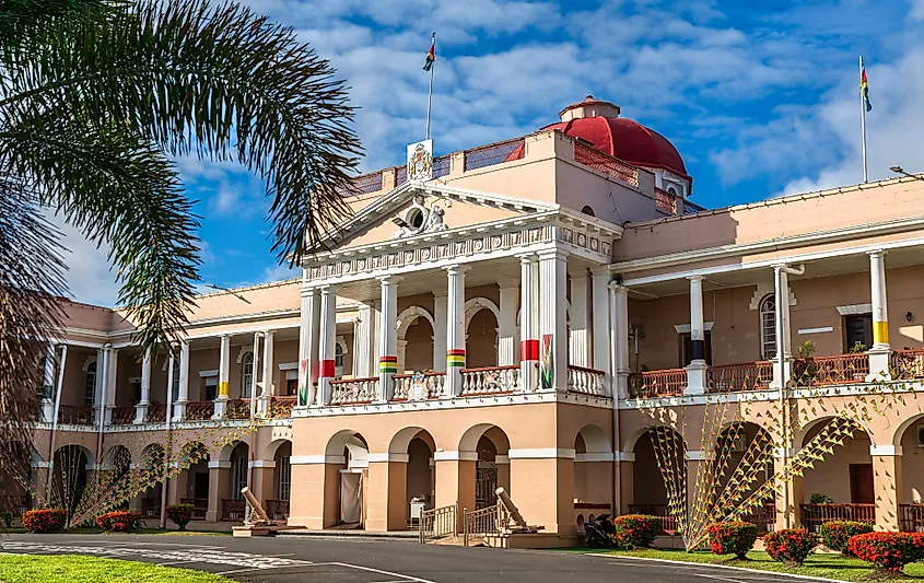 National Assembly, Parliament of Guyana in Georgetown, South America.