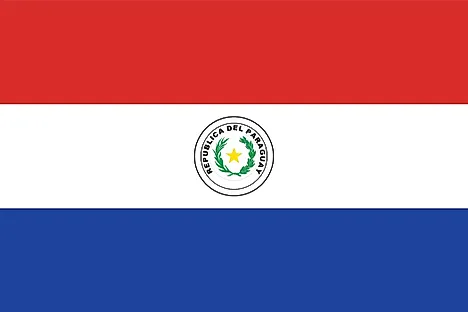 The flag of Paraguay currently in use today. 